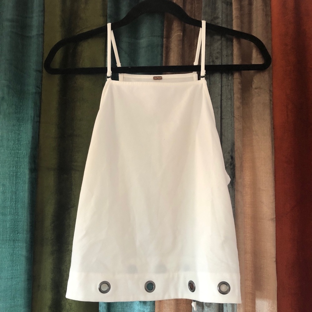 Free people white top- XS